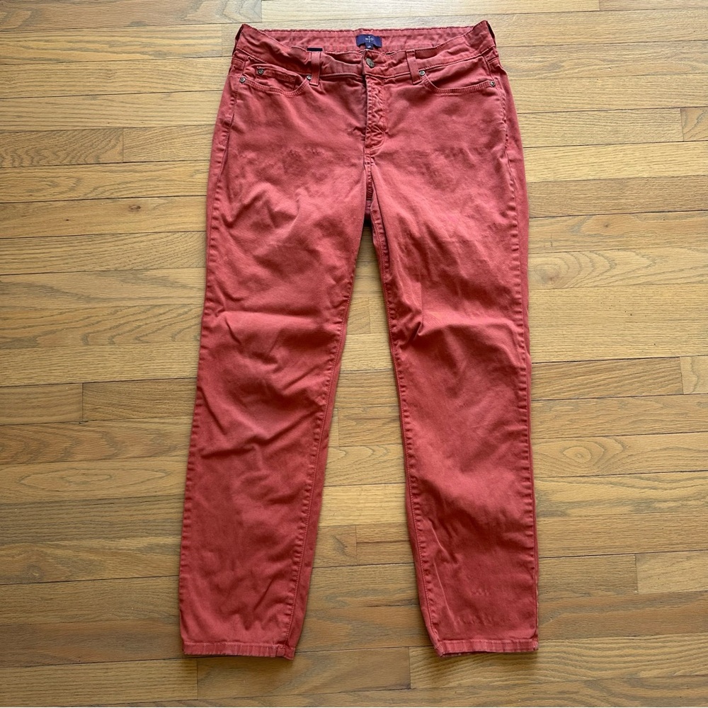 NYDJ Women’s Red Skinny Chino Style Jeans Size 6P